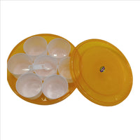 Airtight Spice Masala Dabba Namak Danni With 7 Spice Container & Spoon (Random Colours)