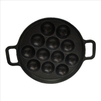 Non-stick aluminium Muffin Pan & Fluted Cake Bakeware, Nonstick Design with Handle for Muffins, Biscuits, Scones, Brownies, Cornbread, Cupcakes & Eggs, Oven-Safe Cast Iron Cookware (Black)