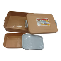 Tab Premium 900ML Lunch Box with 350ML Dip Food Grade BPA Free Virgin Plastic Lunchbox