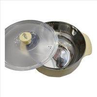 Bowl | Cream  Microwave Safe | BPA Free | Food Grade | Air Tight | Leak Proof | Attractive Design | Big Size Bowl | Serving & Storage Bowl