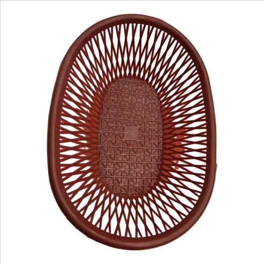 (Set of 1) Oval Plastic Storage Food Oval plastic storage basket