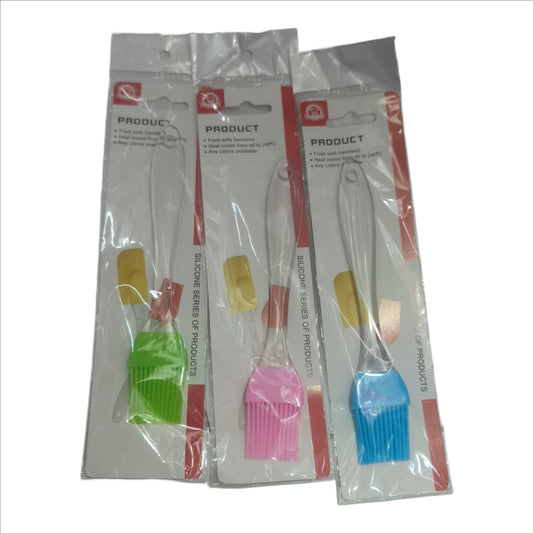 Small size Kitchen Tool Silicone Flat Pastry Oil Cooking Brush for Grilling, Paratha Making, Tandoor, Baking