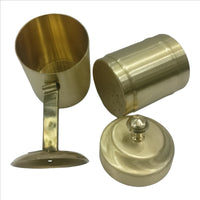 Handcrafted Pure Brass Coffee Filter with Sting Lid – Traditional South Indian Drip Brewer for Authentic Filter Kaapi, Durable & Elegant