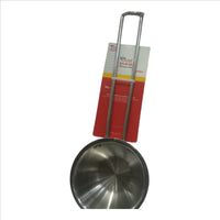 (TRIPLY) Stainless Steel Tadka pan with Long Handle, Spice Roasting Tadka Pan, Vagaria with Long Handle Frying Pan Spice Heating Pan