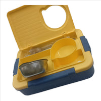 Stainless Steel Bento Lunch Box, 3 Compartments, Insulated Tiffin Box