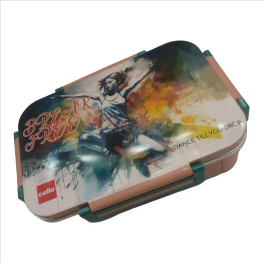 SMARTY INSULATED LUNCH BOX WITH STEEL INNER WITH 2 EXTRA CLIPS 2 CONTAINERS LUNCH BOX