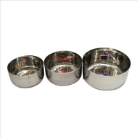 Stainless steel mini round bottom 6pc set for home