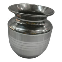 Bright Metal Heavy Gauge Stainless Steel Lota/Kalash/Milk Pot