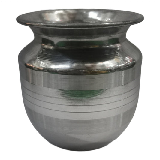 Bright Metal Heavy Gauge Stainless Steel Lota/Kalash/Milk Pot