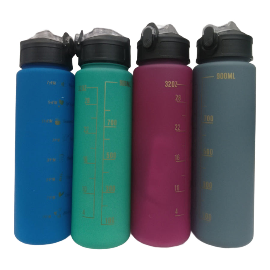 Motivational Water Bottles With Time Marker