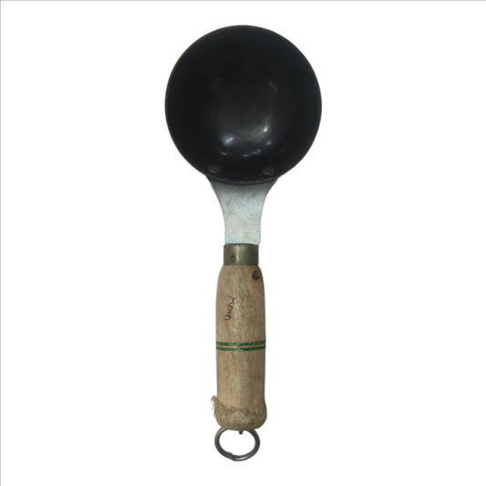 Iron Tadka Pan With Wooden Handle