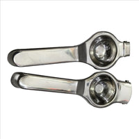 Lemon Squeezer with Bottle Opener | Food Grade Stainless Steel | Rust Resistant & Easy to Use | Ideal for Kitchen & Bar Use | (Set of 1 | Silver | Compact Design)