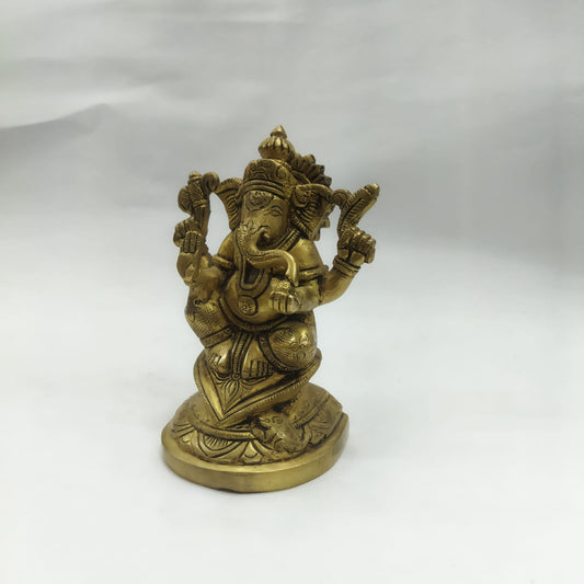 Antique Brass Lord Ganesha