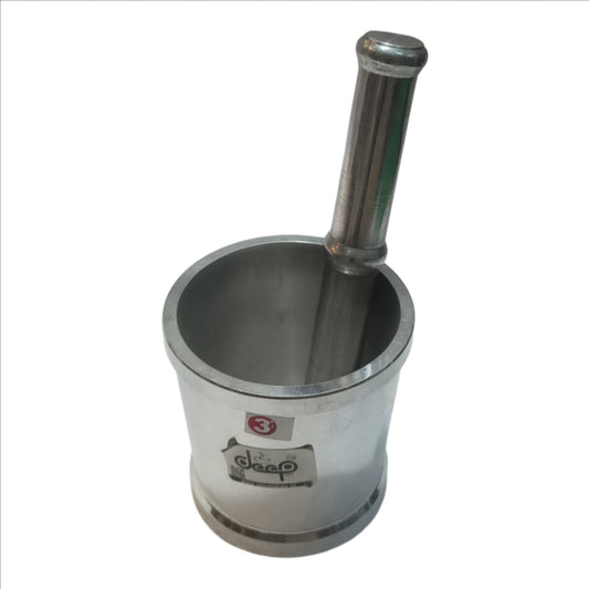 Aluminium Imam Dasta, Mortar and Pestle Set, Spice Grinder for Kitchen