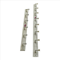 Bathroom Wall Iron Cloth Hanger Metal Best Material Polish Bathroom Wall Door for Towel Rail Kitchen Hanger Hooks Capacity 5 Kg (Off White)