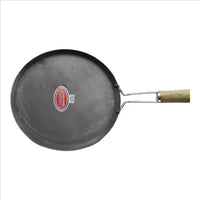 Iron Tawa With Double Nails And Wooden Handle For Healthy And Hassle-Free Cooking Of Roti, Chapati, Paratha, And Fulka - Made In India