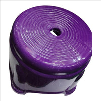 Round Strong Plastic Bathroom Stool ( 24.5 CM H / 28 CM W) (Pack of 1)