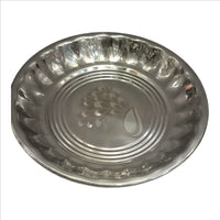 Stainless peacock design Steel Plate – Premium Quality (6 pc set)