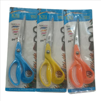 Stainless Steel Scissors with Plastic Handle - Sharp Multipurpose Shears for Office, Kitchen, Crafting, Sewing, School, Durable Lightweight Scissors for Cutting Paper