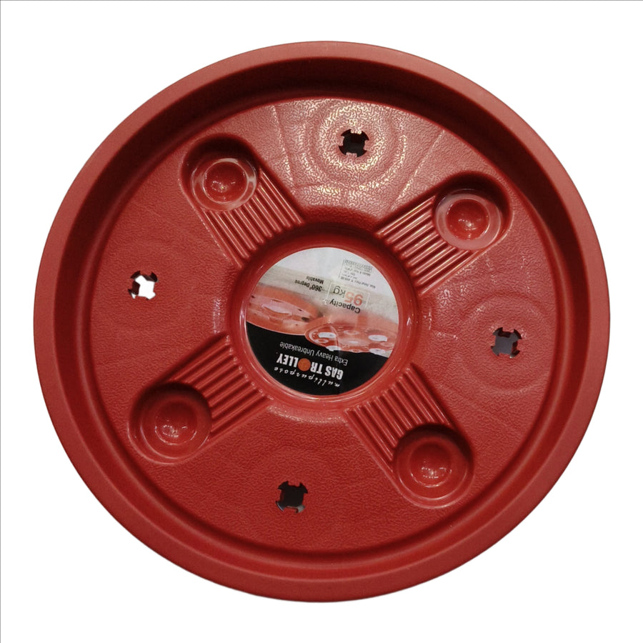 Cylinder Trolley for Kitchen - Easy Movement Gas Cylinder Wheel Stand