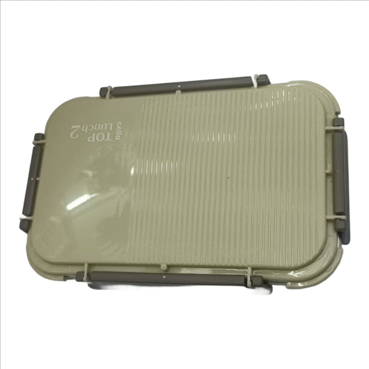 Cello Square Steel Insulated Lunch Box | Stainless Steel Lunch Box with 2 Small Containers