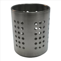 Stainless Steel Leaf Hole Cutlery Holder, Spoon Holder, Pen Holder, Brush Stand (Round)