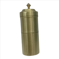 Handcrafted Pure Brass Coffee Filter with Sting Lid – Traditional South Indian Drip Brewer for Authentic Filter Kaapi, Durable & Elegant
