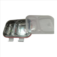 Stainless Steel Insulated Lunch Box for School & Office, Free Spoon ,Airtight Leak-Proof, Unbreakable Lid, Snacks Tiffin Box for Kids