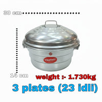 Heavy-Duty Aluminium Idli Steamer – Multi-Plate Idli Cooker