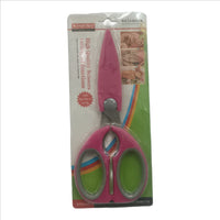 Stainless Steel Scissors with Plastic Handle - Sharp Multipurpose Shears for Office, Kitchen, Crafting, Sewing, School, Durable Lightweight Scissors for Cutting Paper