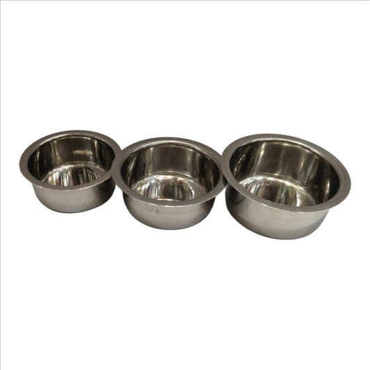Mini Steel Mixing & Serving Bowl – Multi Utility (6pc set)