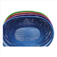 (Set of 1) Oval Plastic Storage Food Baskets
