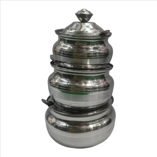 Stainless Steel Ghee Oil Pot Container Kitchen Storage, Dispenser Oil Container With Lid And Spoon