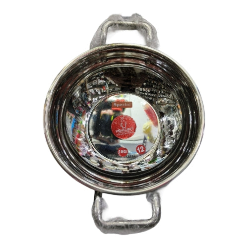 Beading Stainless Steel Kadai – Durable Cookware