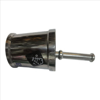 Stainless Steel Okhli Masher, Mortar and Pestle Set for Kitchen