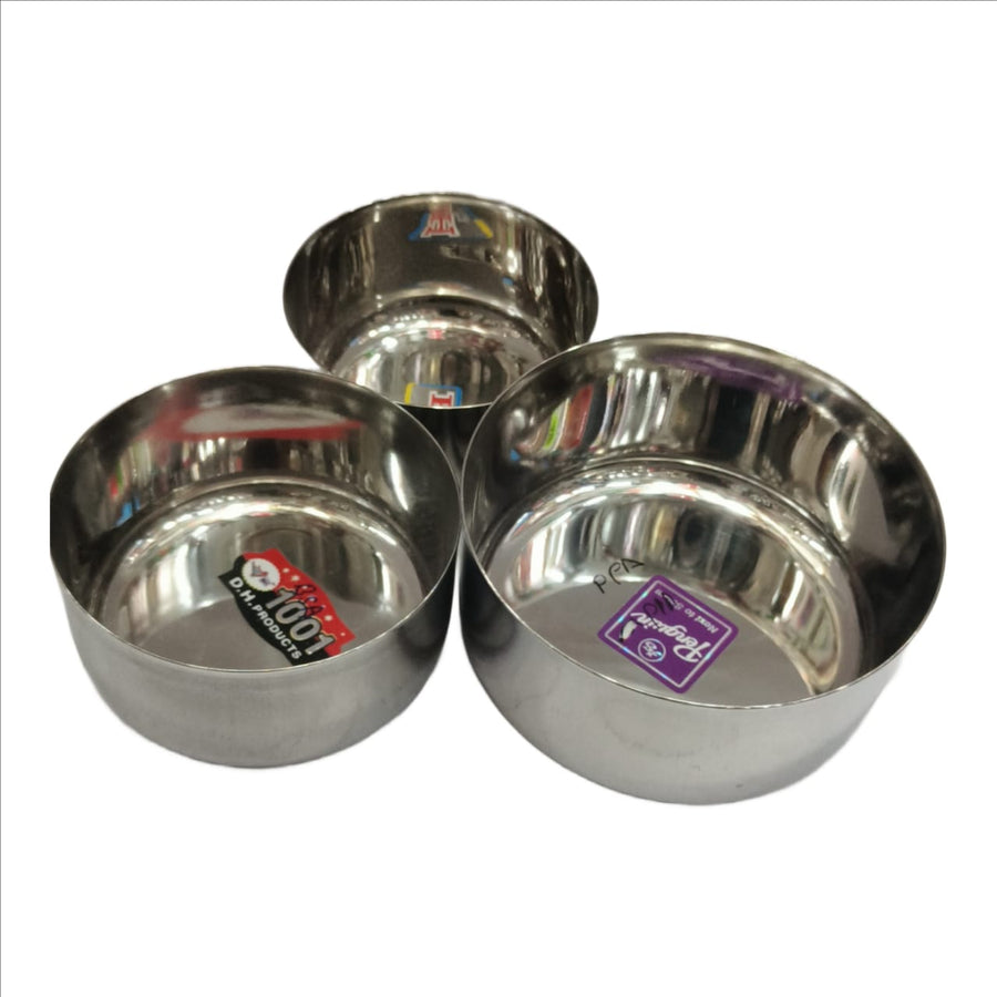 Stainless steel mini round bottom 6pc set for home