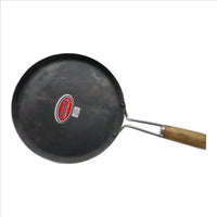 Iron Tawa With Double Nails And Wooden Handle For Healthy And Hassle-Free Cooking Of Roti, Chapati, Paratha, And Fulka - Made In India