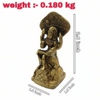 Brass Dakshinamurthy Swamy Idol – 2.8 Inch | Handcrafted Divine Statue