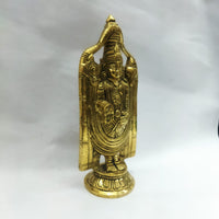 Brass Perumal / Balaji Statue – 7.5 inch × 3 inch | Divine Home &amp; Office Décor