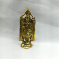 Brass Perumal / Balaji Statue – 7.5 inch × 3 inch | Divine Home &amp; Office Décor